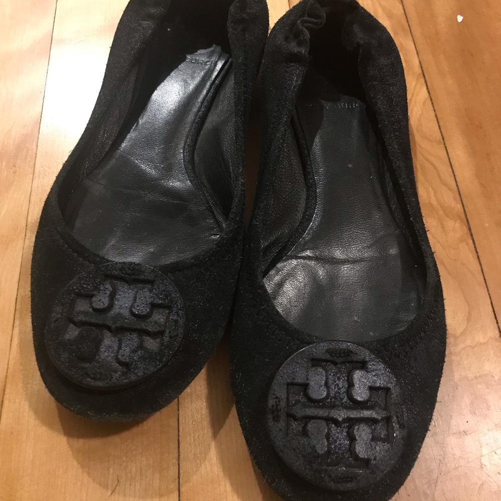 Black Tory Burch Reva flats